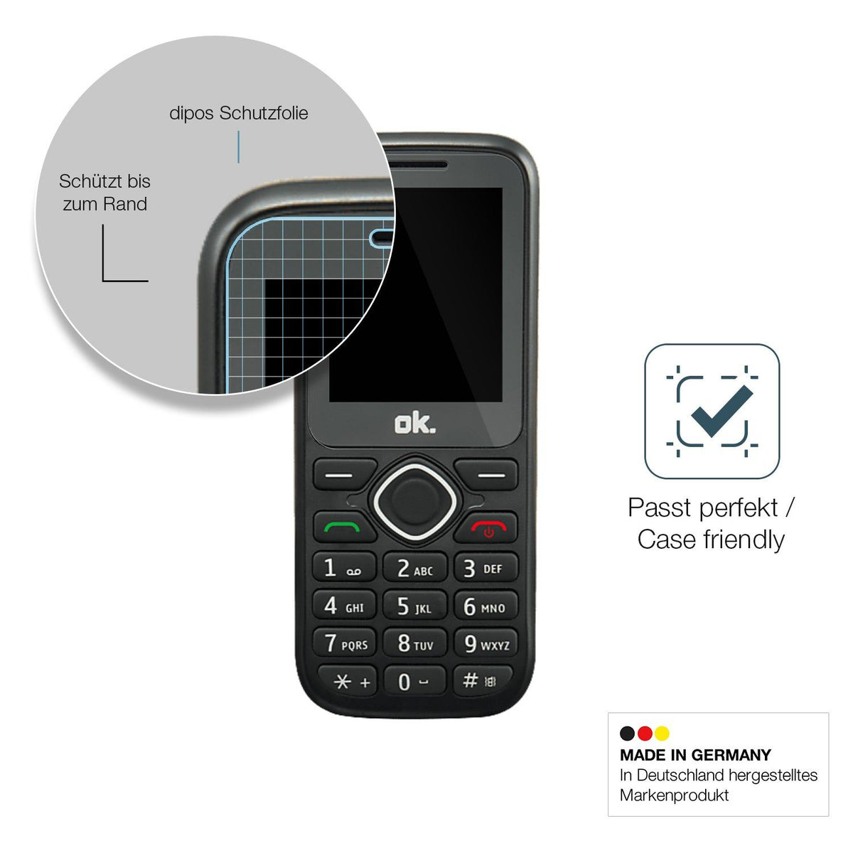 2x Screen Protector for OK. OMP 11 Flexible Glass 9H dipos