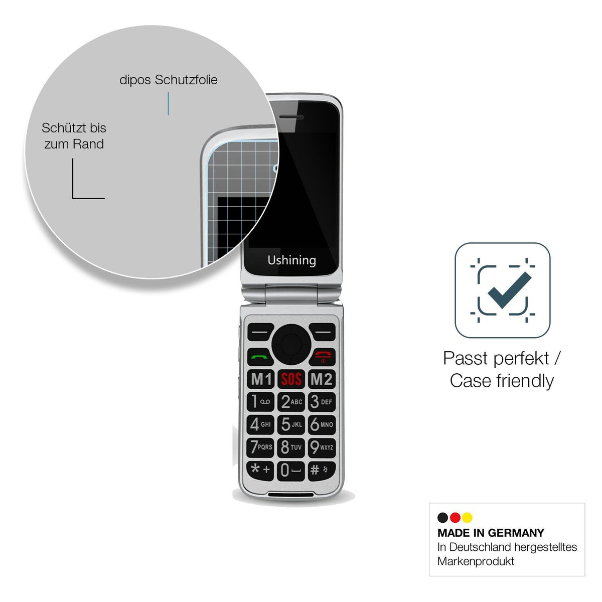 2x Screen Protector for Tosaju 4G Flexible Glass 9H dipos