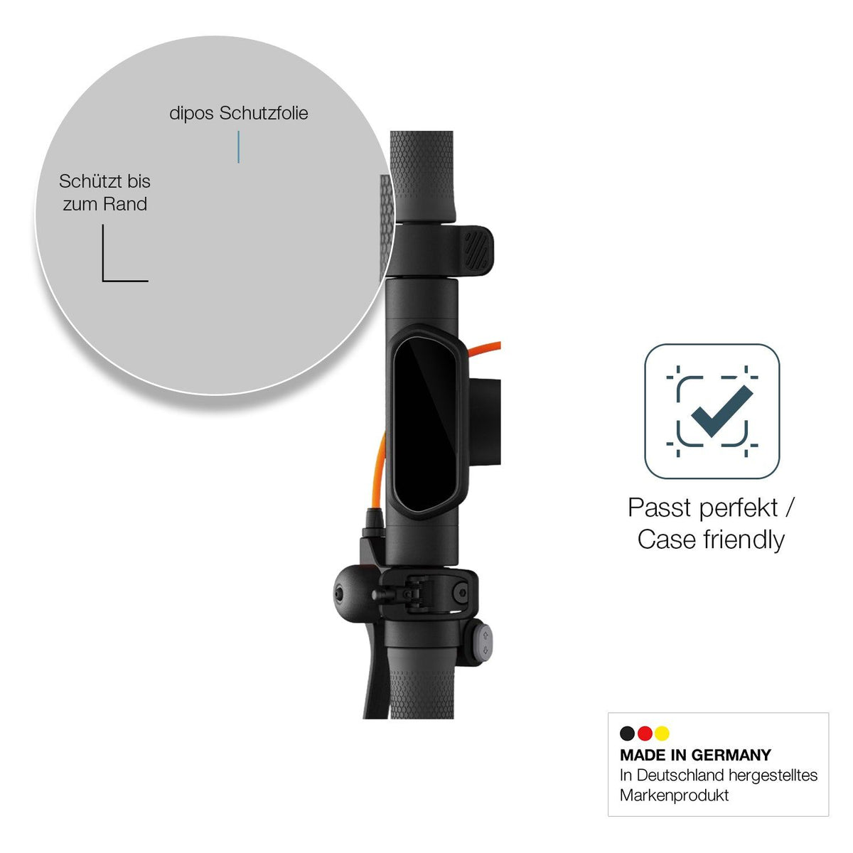 2x Screen Protector for Ninebot eKickScooter E2 Pro Flexible Glass 9H dipos