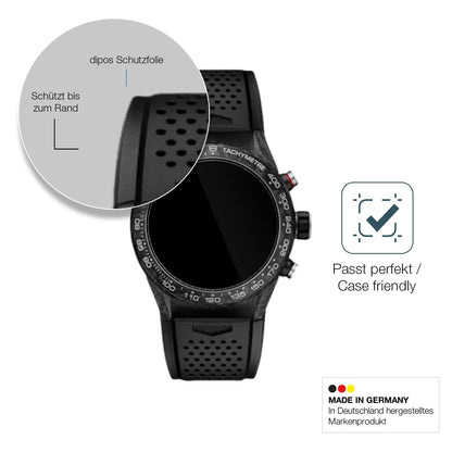 2x Screen Protector for Tag Heuer Carrera 45mm Flexible Glass 9H dipos