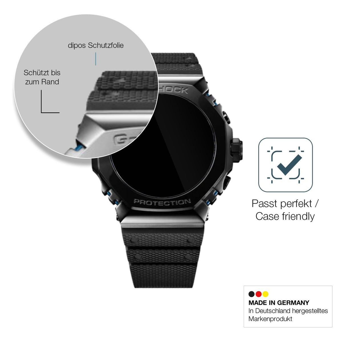 2x Screen Protector for Casio G-Shock MRG-B2100R Flexible Glass 9H dipos