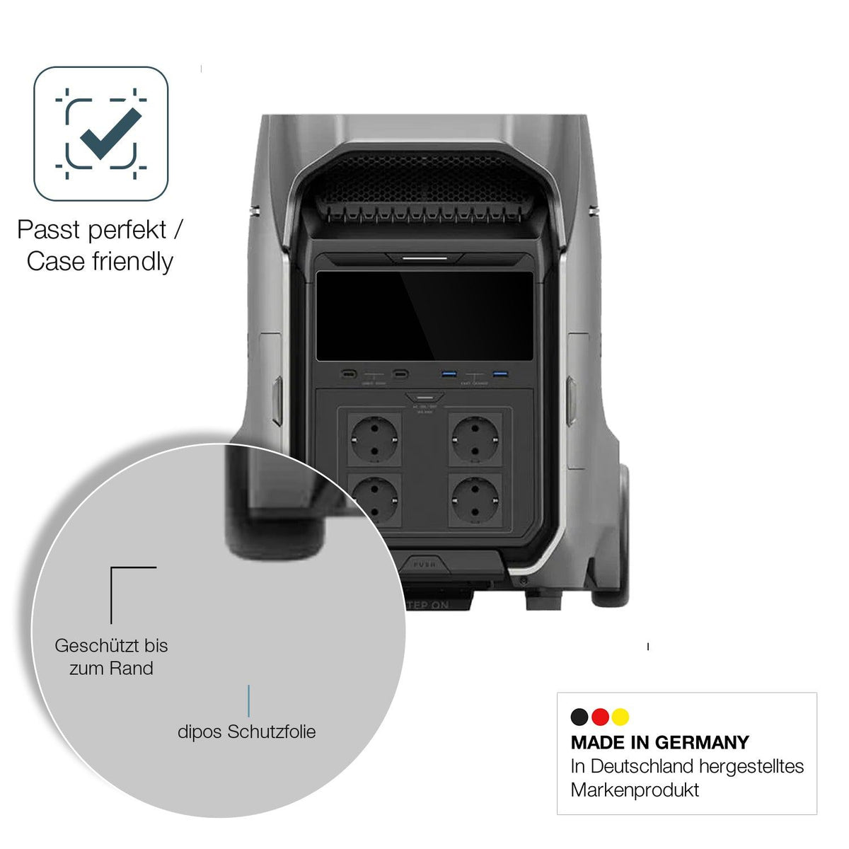 2x Screen Protector for EF Ecoflow Delta 3 Plus Flexible Glass 9H dipos