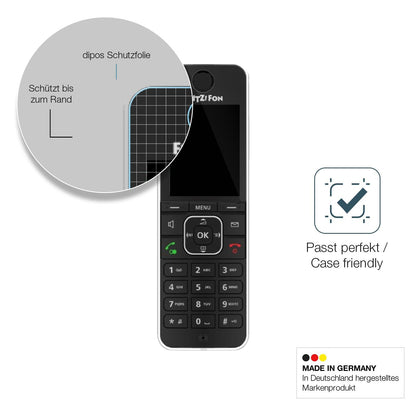 2x Screen Protector for AVM FRITZ! FON C6 Flexible Glass 9H dipos