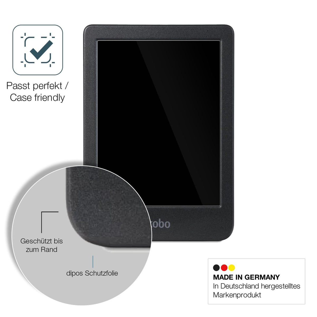 2x Screen Protector for Kobo Clara BW eReader Flexible Glass 9H dipos