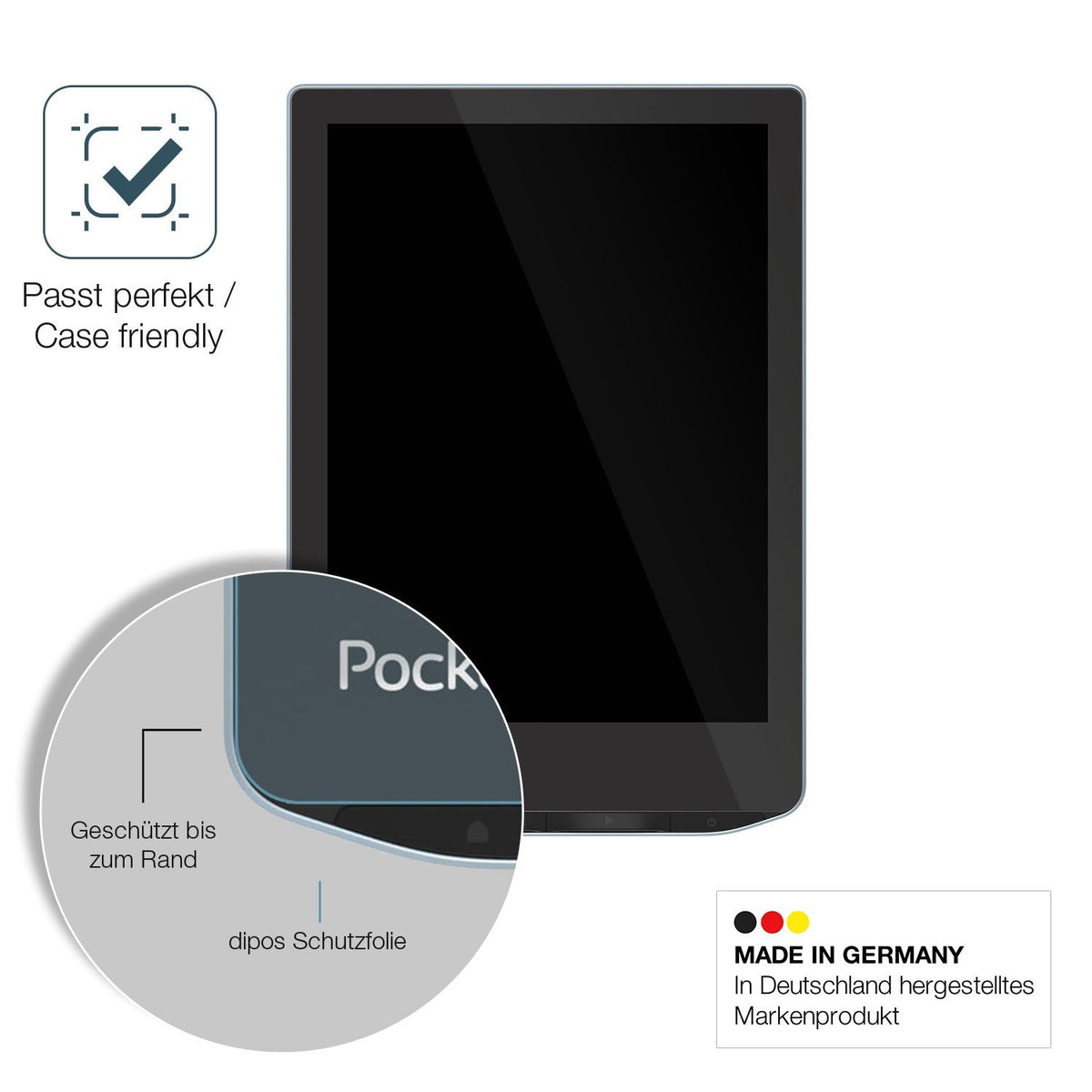 2x Screen Protector for PocketBook Ebook Verse Flexible Glass 9H dipos