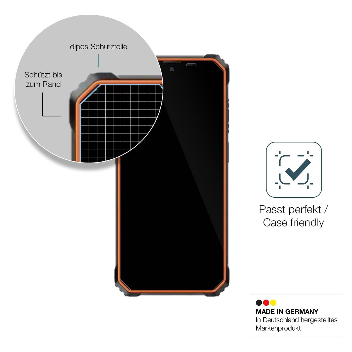 2x Screen Protector for Blackview BV6200 Plus Flexible Glass 9H dipos