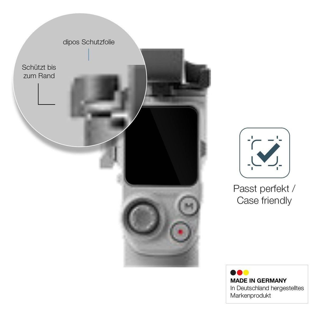 2x Screen Protector for DJI RS 4 Mini Flexible Glass 9H dipos