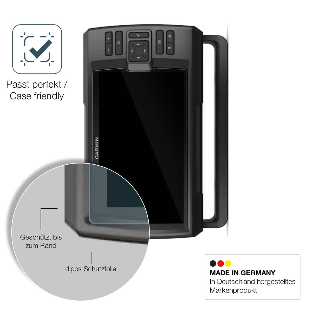 2x Screen Protector for Garmin Striker Vivid 9SV Flexible Glass 9H dipos