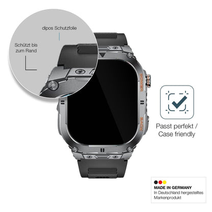 2x Screen Protector for SUNKTA EF9-A 2.13 Zoll Flexible Glass 9H dipos