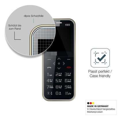 2x Screen Protector for I Kall K65 Card Flexible Glass 9H dipos