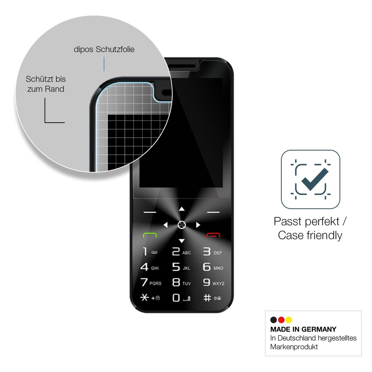 2x Screen Protector for I Kall A1 Flexible Glass 9H dipos