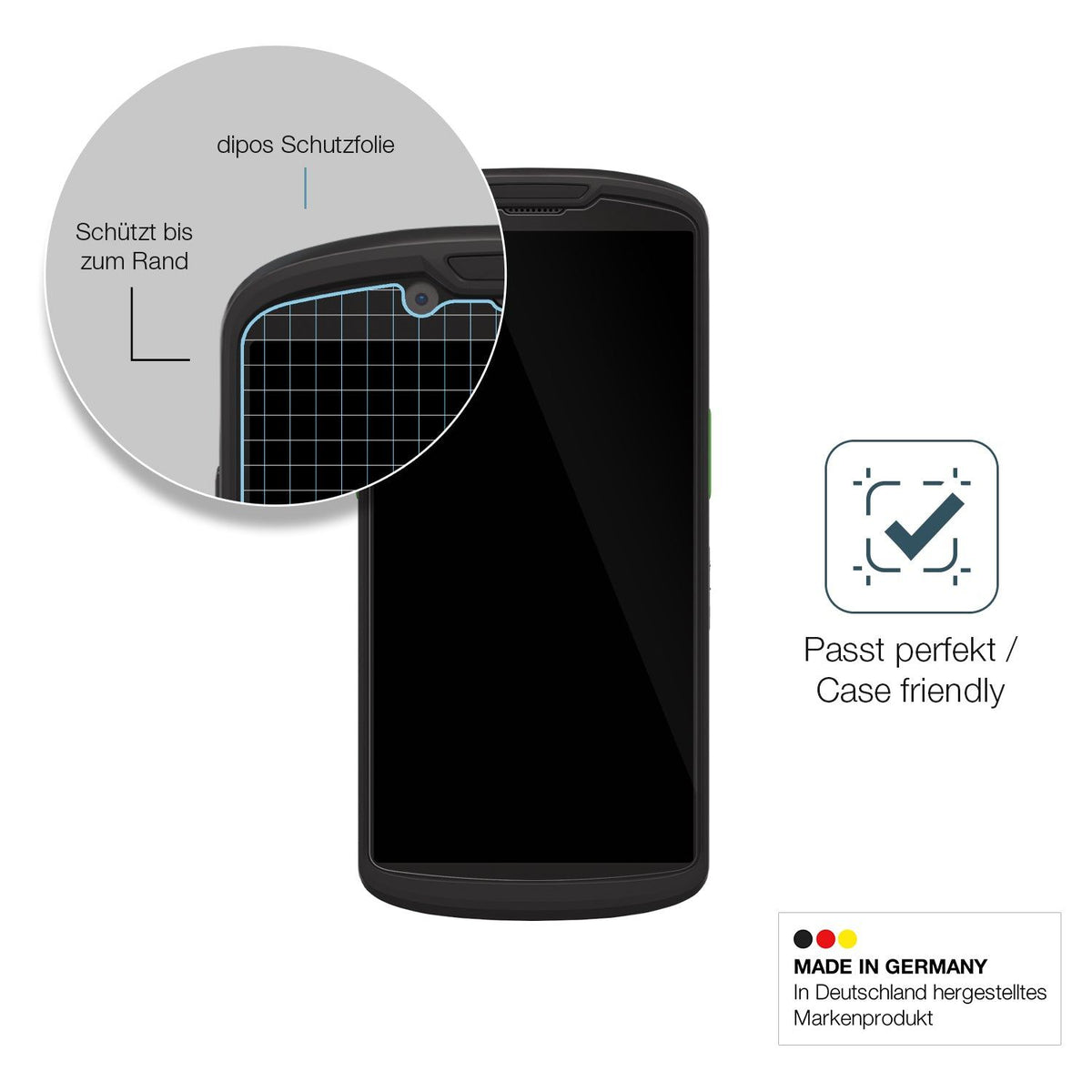 2x Screen Protector for Zebra TC53e-RFID Flexible Glass 9H dipos