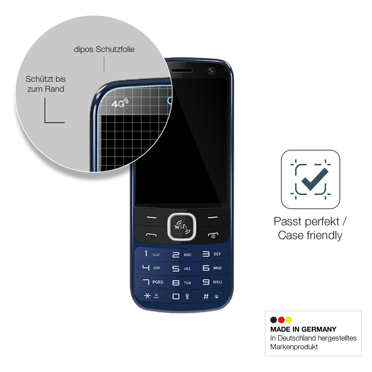 2x Screen Protector for I Kall K555 4G Flexible Glass 9H dipos