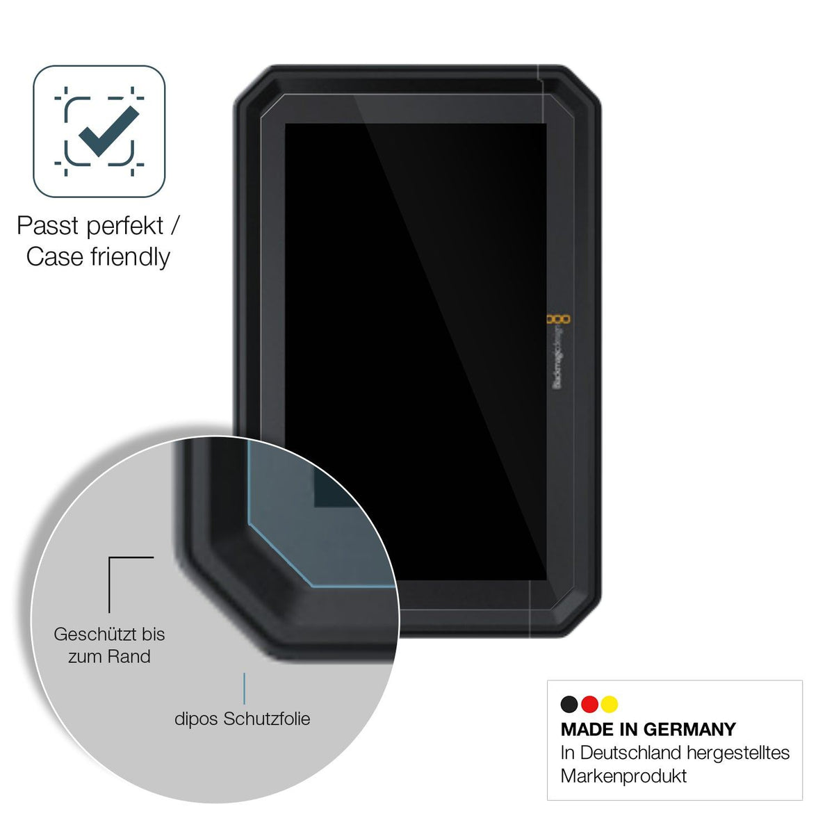 2x Screen Protector for BlackMagic Design Pyxis 6K Monitor Flexible Glass 9H