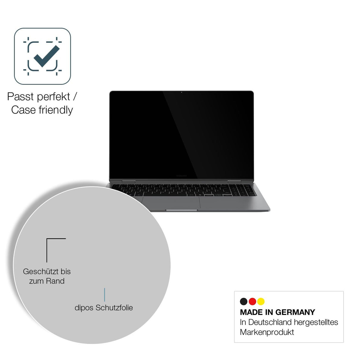 2x Screen Protector for Samsung Galaxy Book 2 Pro 360 Flexible Glass 9H dipos