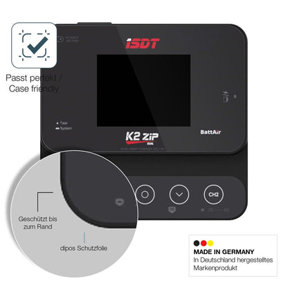 2x Screen Protector for ISDT K27ip Flexible Glass 9H dipos