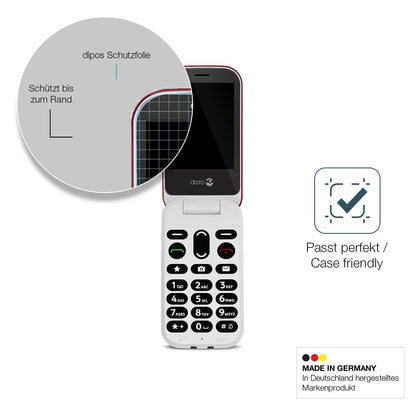 2x Screen Protector for Doro 6040 Flexible Glass 9H dipos