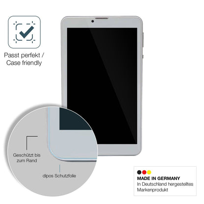 2x Screen Protector for Garsent 7 Zoll Tablet Flexible Glass 9H dipos