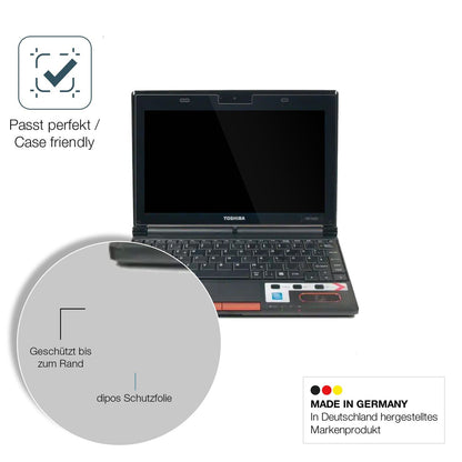 2x Screen Protector for Toshiba NB550D 10 Zoll Flexible Glass 9H dipos
