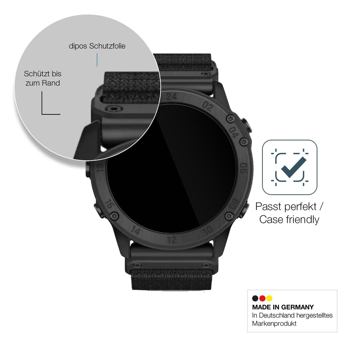 2x Screen Protector for Garmin Tactix Delta Solar Ballistic Flexible Glass 9H
