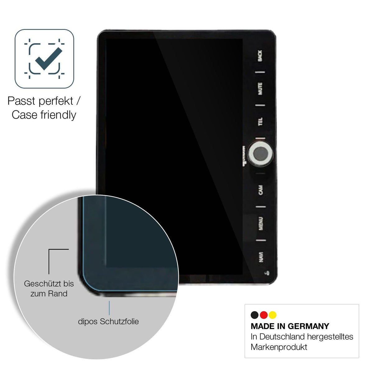 2x Screen Protector for Dynavin D9-DCX Flexible Glass 9H dipos