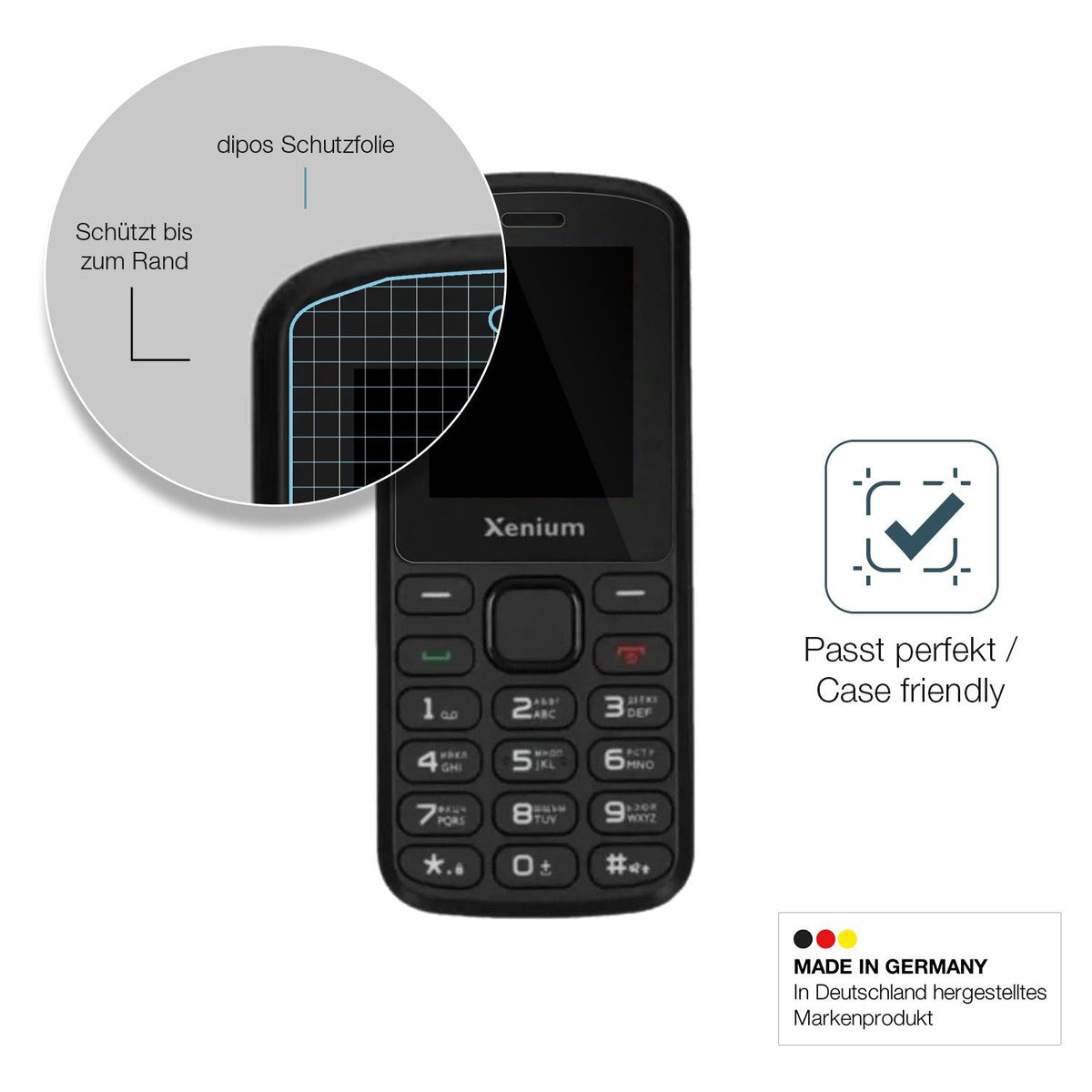 2x Screen Protector for Philips Xenium X170 Flexible Glass 9H dipos