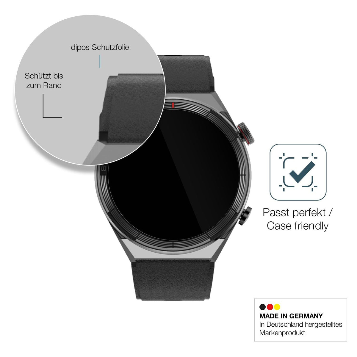 2x Screen Protector for Watchmark Maverick Flexible Glass 9H dipos