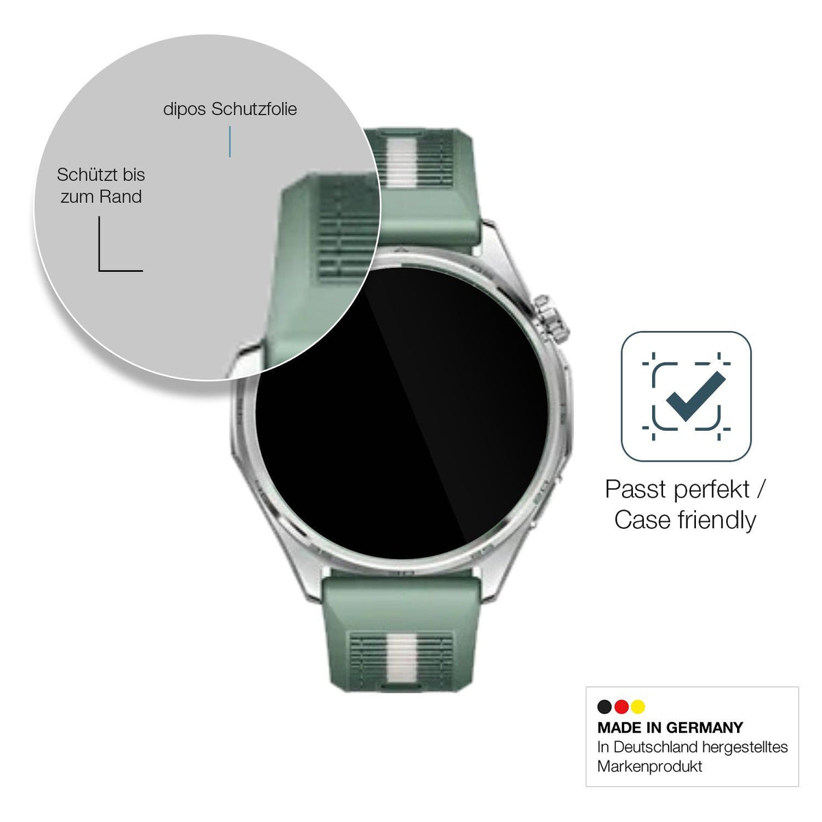 2x Screen Protector for Huawei Watch GT6 46mm Flexible Glass 9H dipos