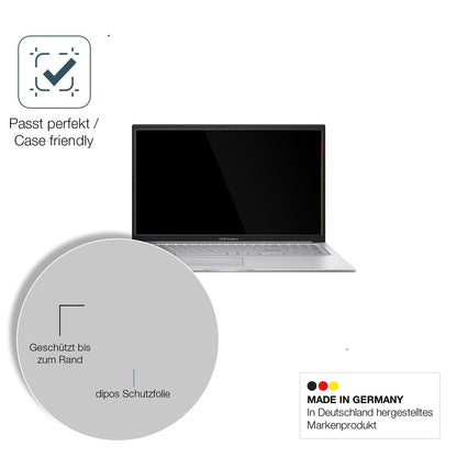 2x Screen Protector for ASUS 17.3 Zoll i1355U Flexible Glass 9H dipos