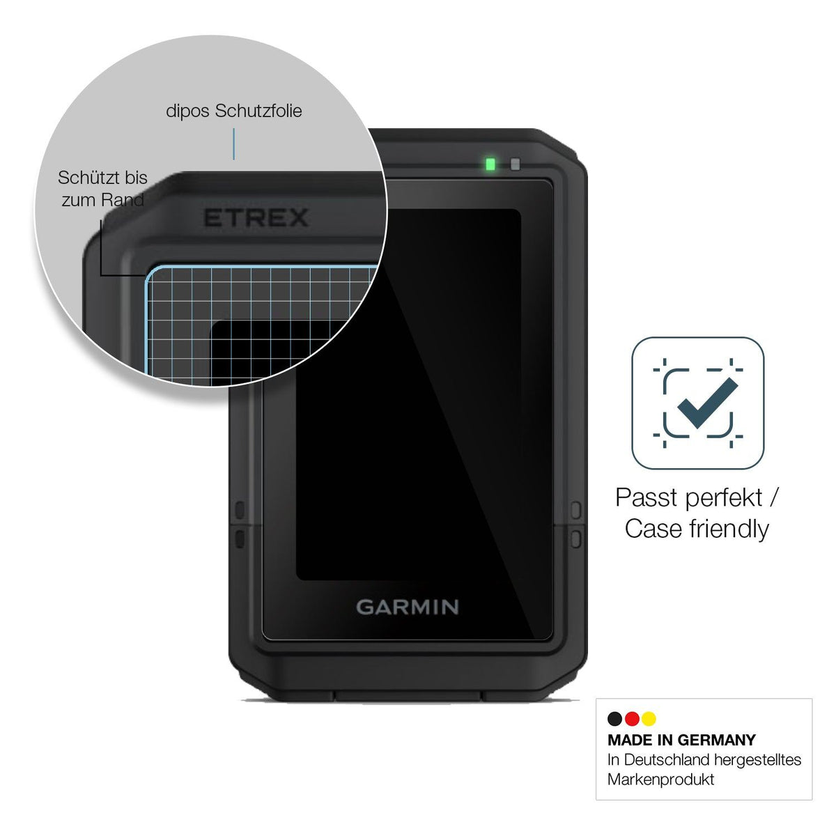 2x Screen Protector for Garmin eTrex Touch 2025 Flexible Glass 9H dipos