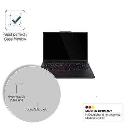 2x Screen Protector for Lenovo ThinkPad P16 Gen 3 Flexible Glass 9H dipos