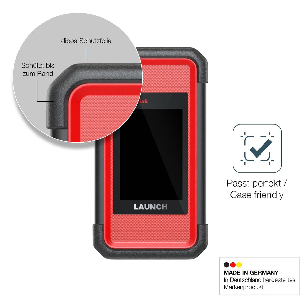 2x Screen Protector for Launch X431 SmartLink C V2.0 Flexible Glass 9H dipos