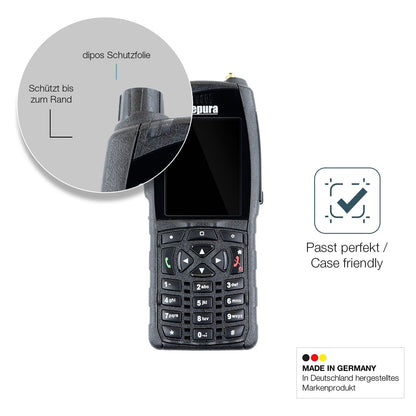2x Screen Protector for Sepura SC2020 Flexible Glass 9H dipos