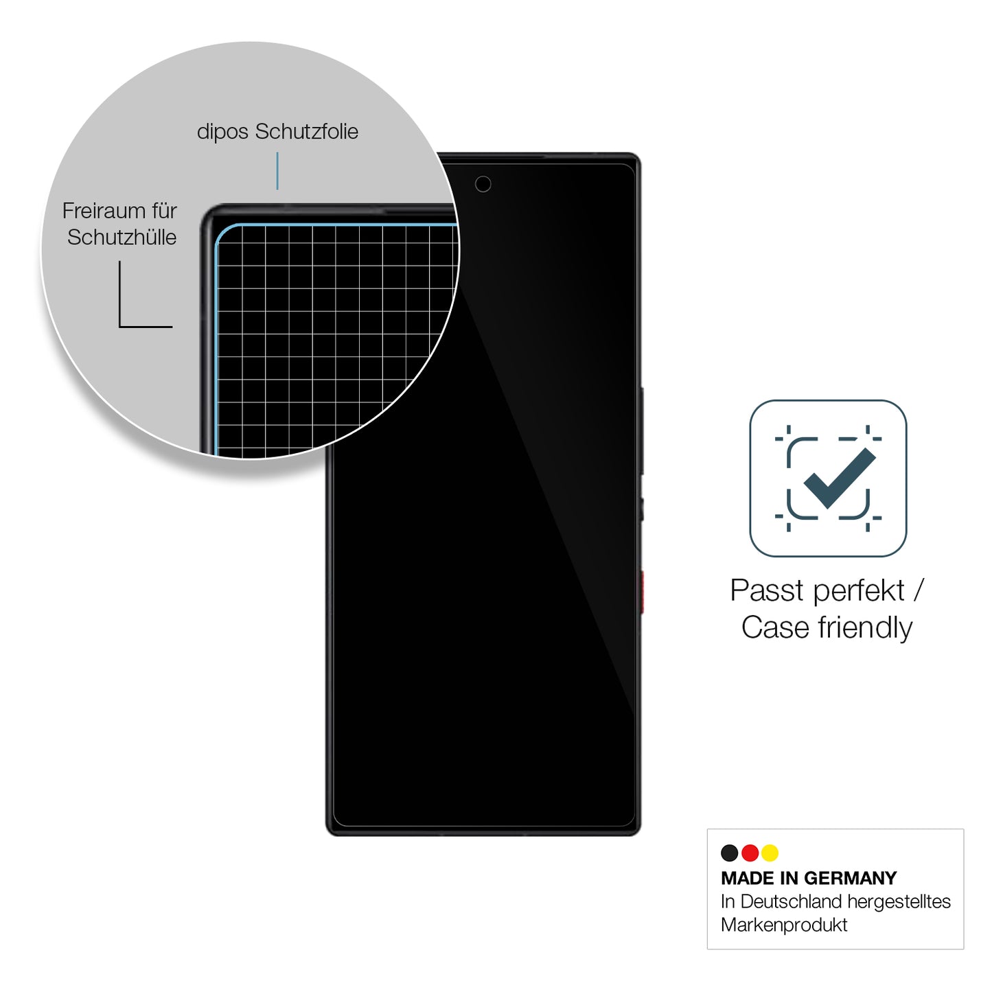 2x 9H Schutzfolie für Nubia Redmagic 9 Pro Panzerfolie