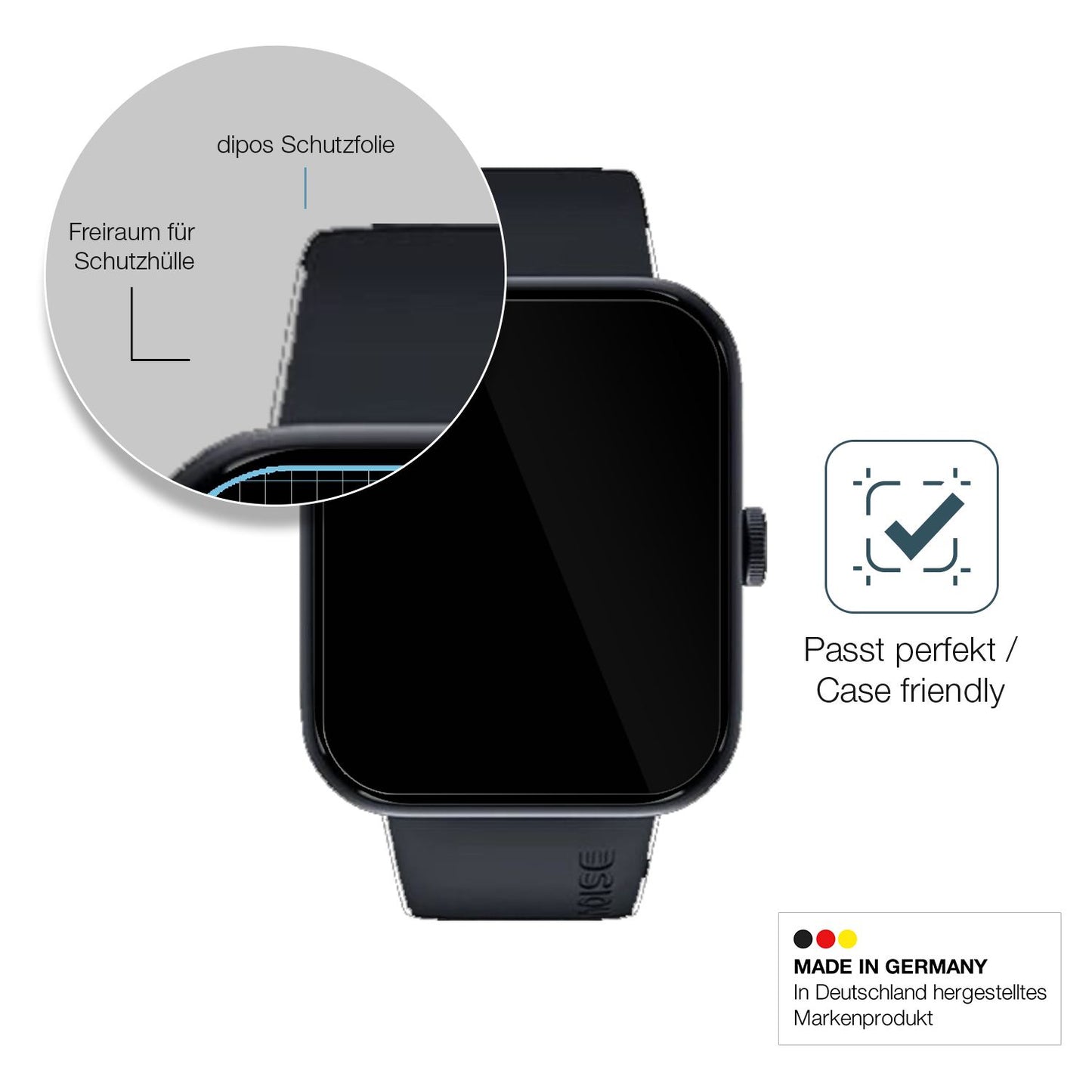 Besonders flexibler Displayschutz mit Anti-Shock-Schicht im Materialmix