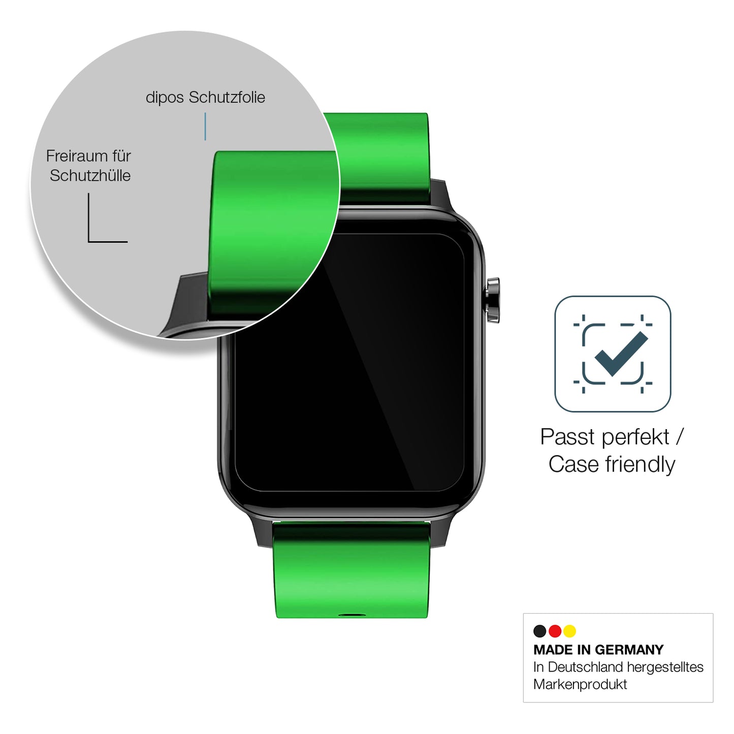 Besonders flexibler Displayschutz mit Anti-Shock-Schicht im Materialmix
