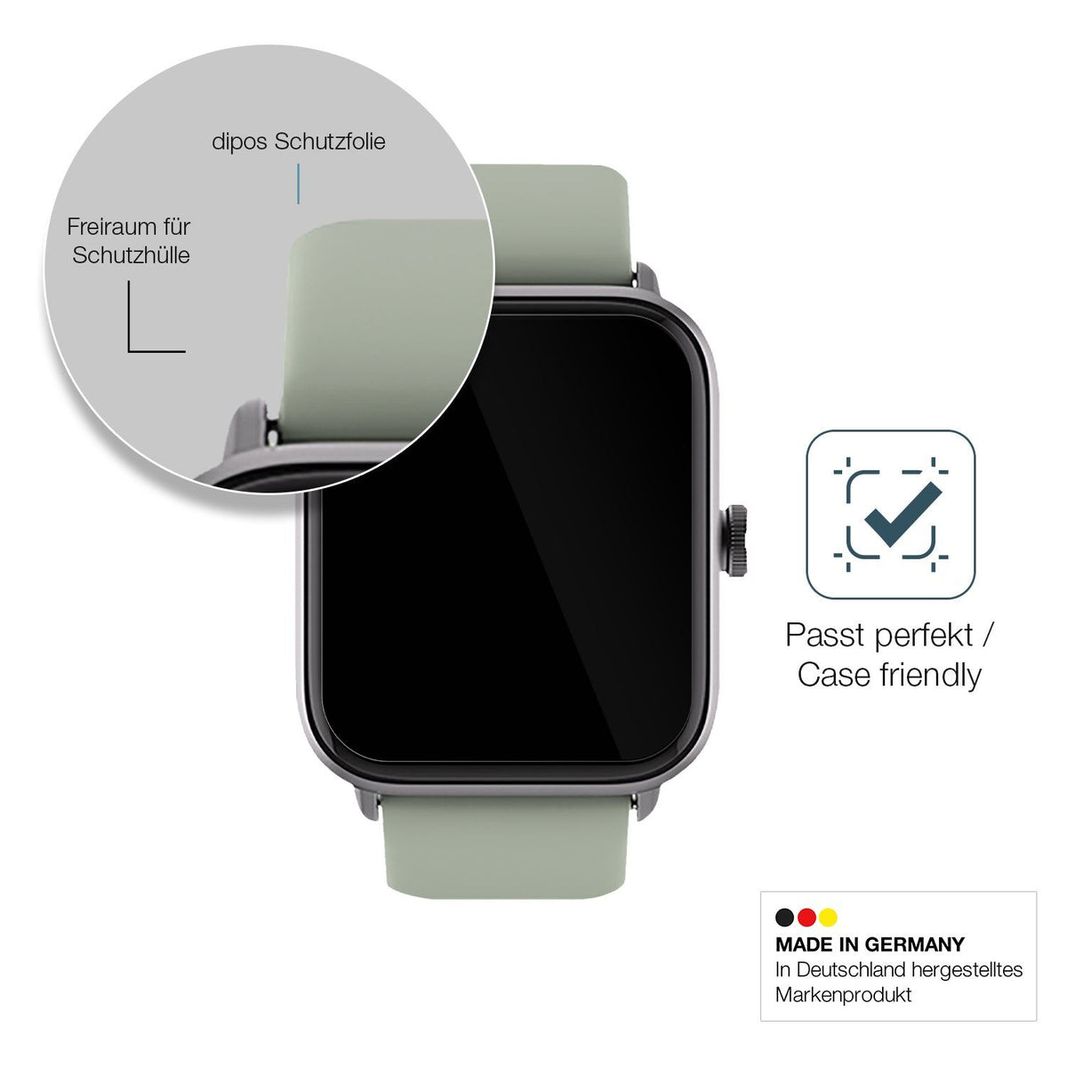 Screen Protector for Noise ColorFit Pro 3 Alpha Flexible Glass 9H dipos