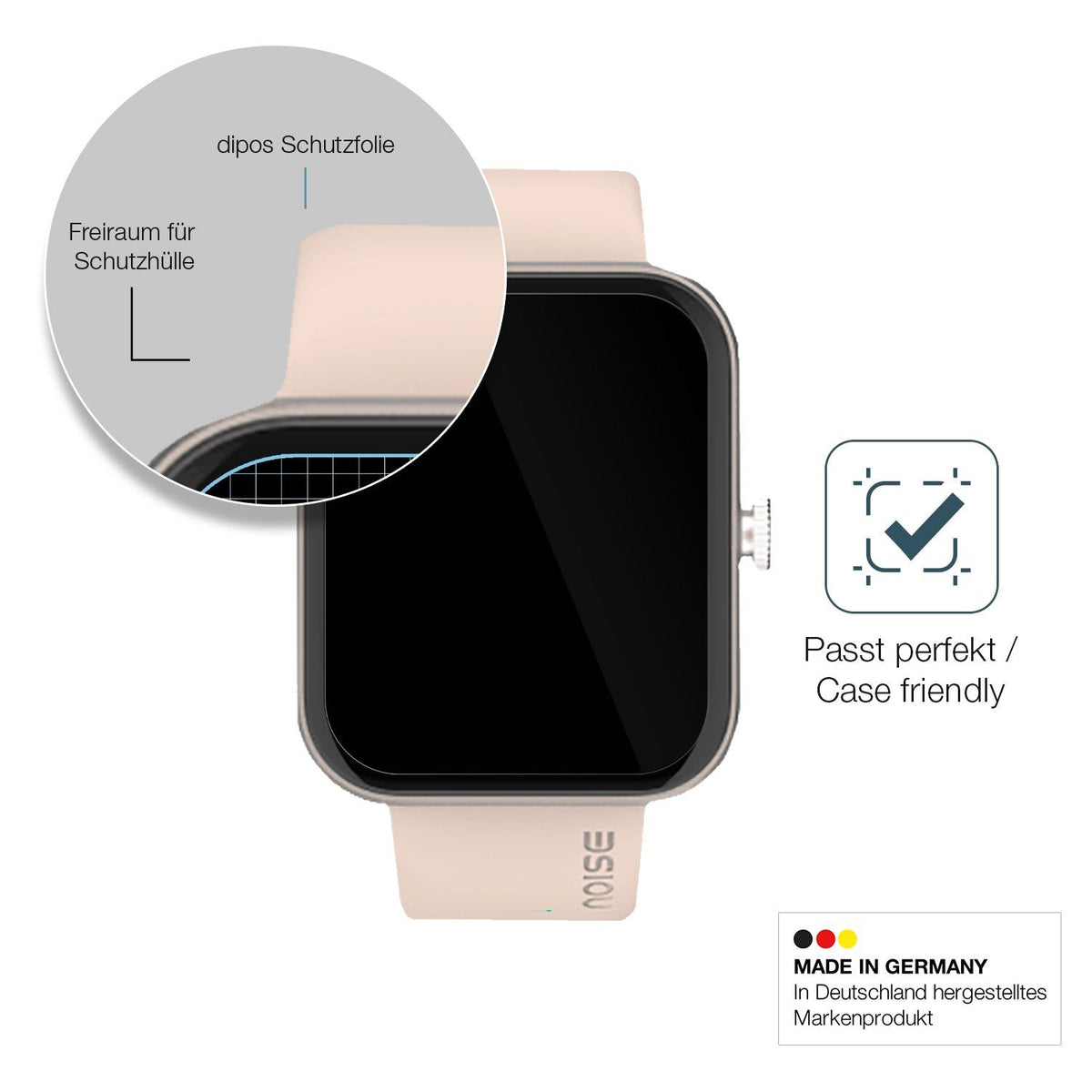 2x Screen Protector for Noise Colorfit Pulse Grand Flexible Glass 9H dipos
