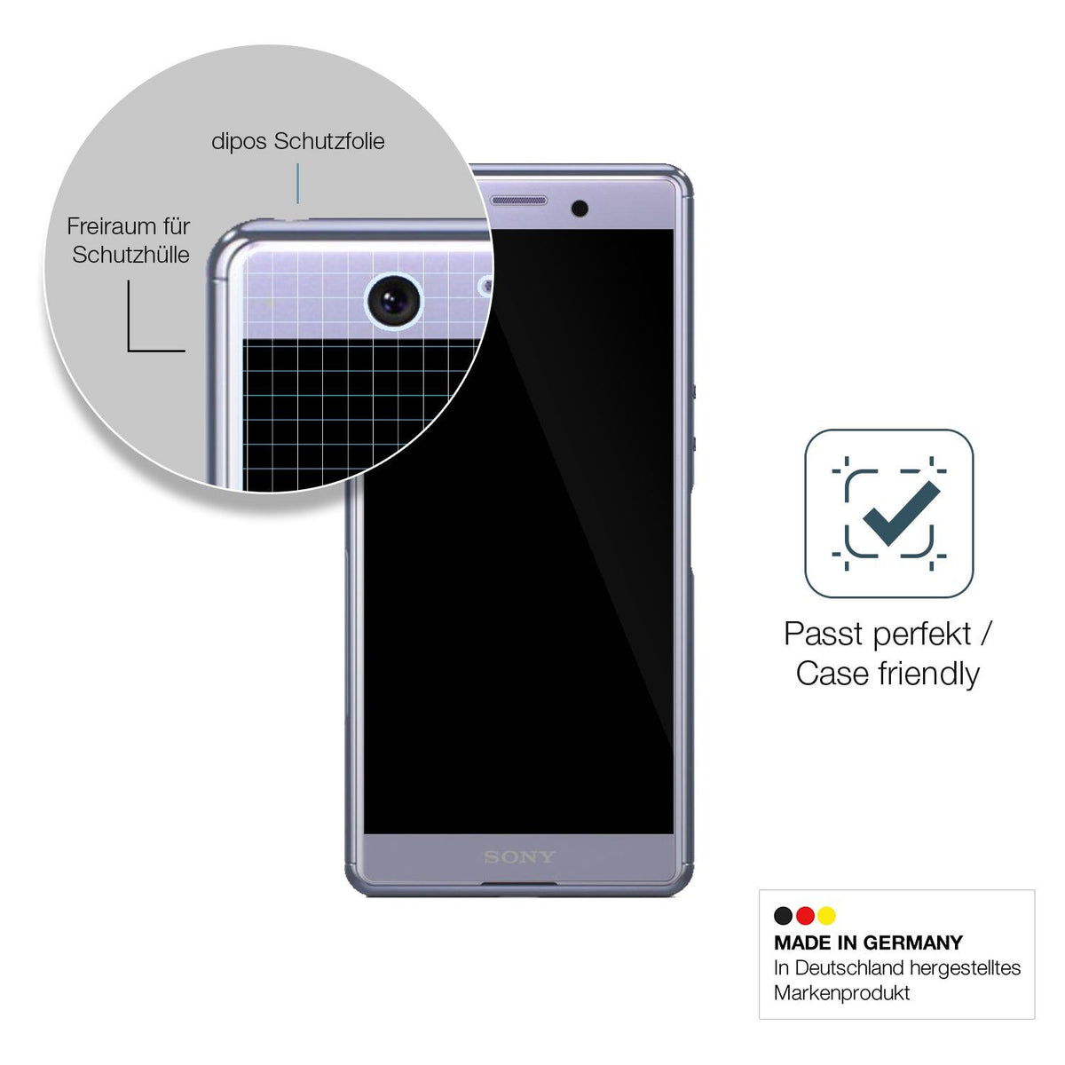 2x Screen Protector for Sony Xperia Ace SO-02L Flexible Glass 9H dipos