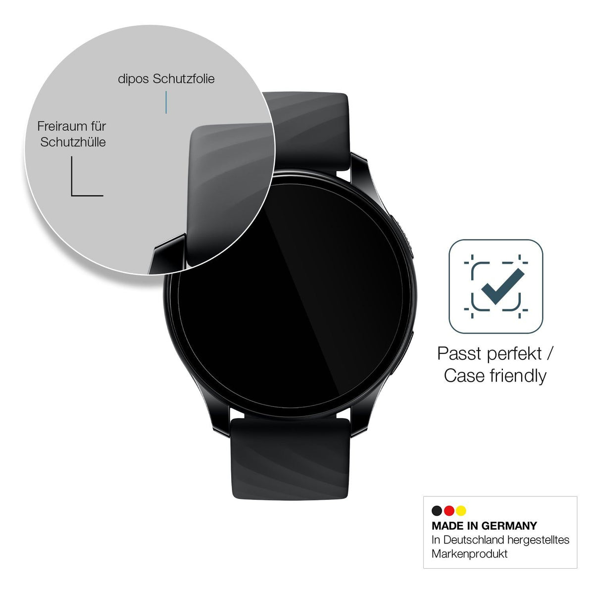 Screen Protector for OnePlus Nord Smartwatch Flexible Glass 9H dipos