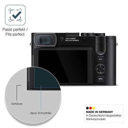 2x Screen Protector for Leica Q3 43 Flexible Glass 9H dipos