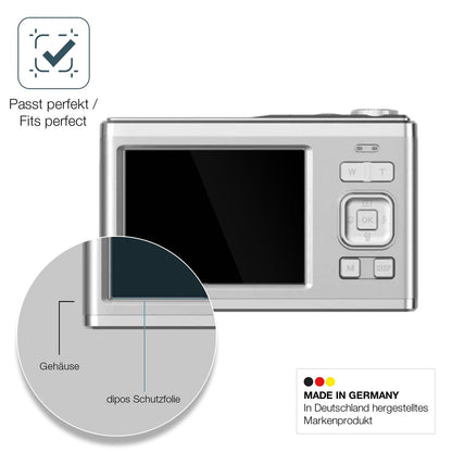 2x Screen Protector for Agfa Photo Realishot DC9200 Flexible Glass 9H dipos