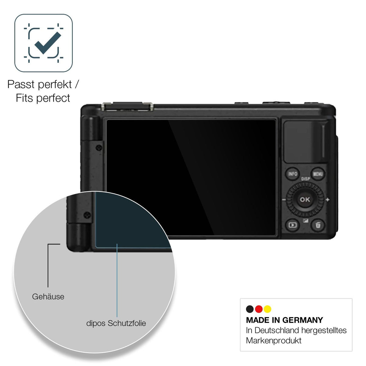 2x Screen Protector for Yashica City 200 Flexible Glass 9H dipos