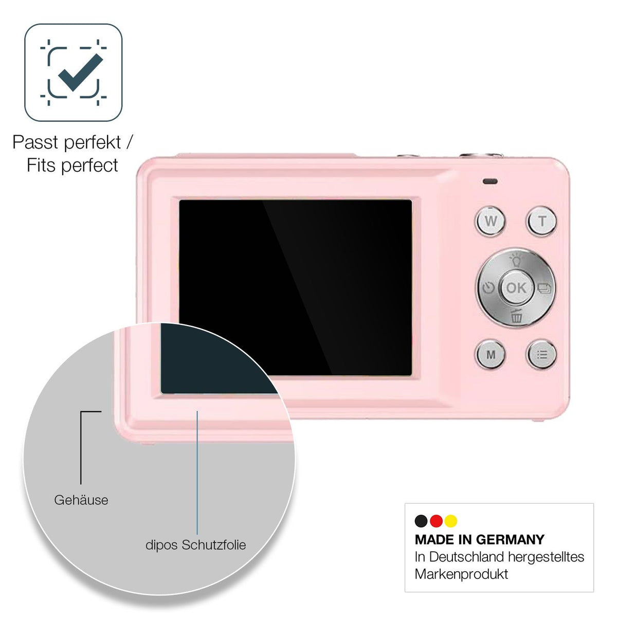 2x Screen Protector for Nicamery DC403 Flexible Glass 9H dipos