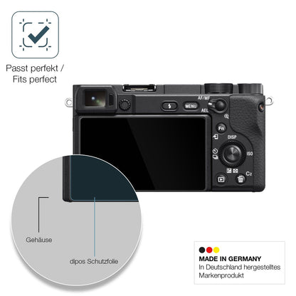 2x Screen Protector for Sony Alpha 6400A Flexible Glass 9H dipos