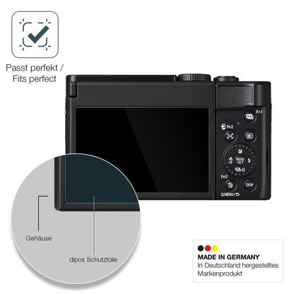 2x Screen Protector for Panasonic Lumix DC-TZ99E Flexible Glass 9H dipos