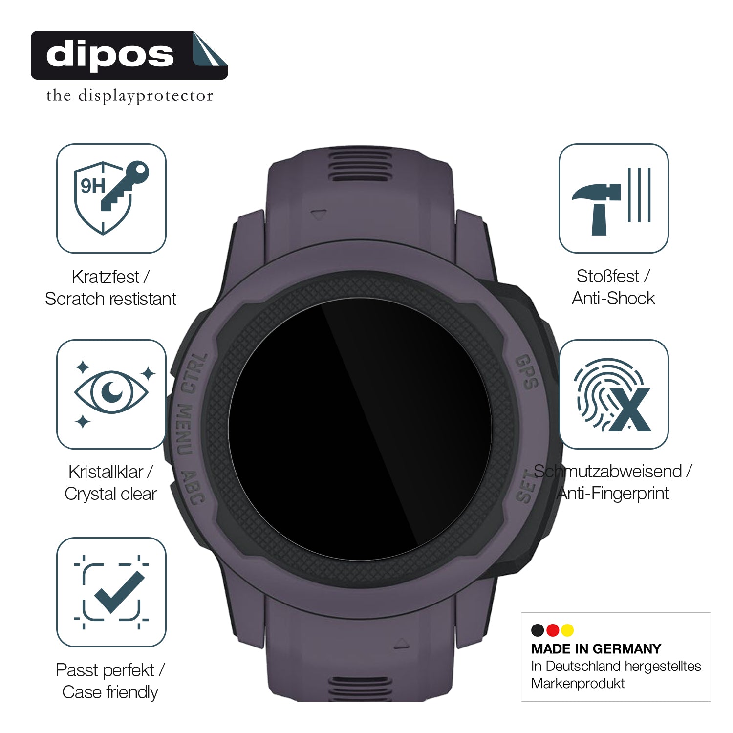 Displayschutz hergestellt in Deutschland, höchste Qualität made in Germany