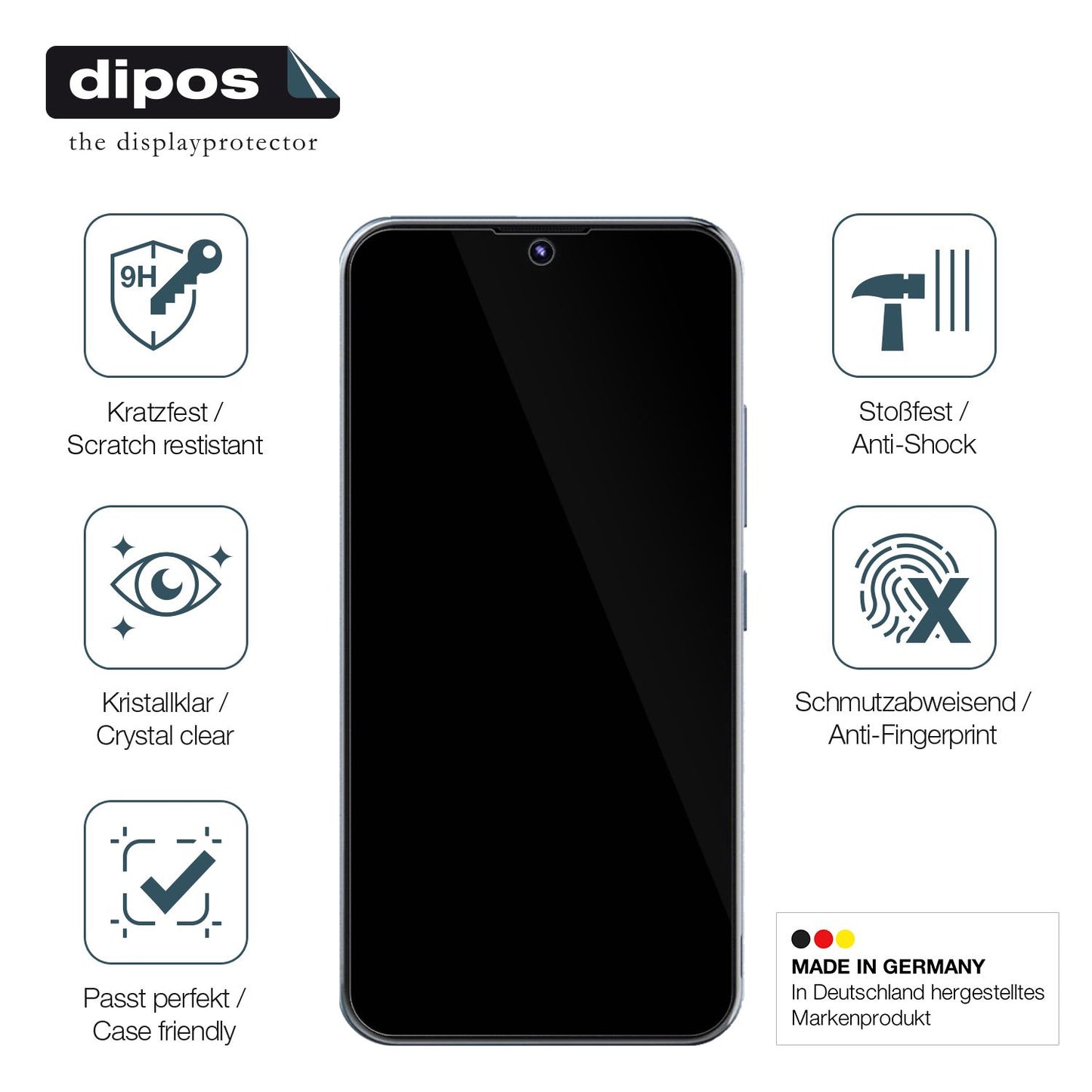 Displayschutz hergestellt in Deutschland, höchste Qualität made in Germany