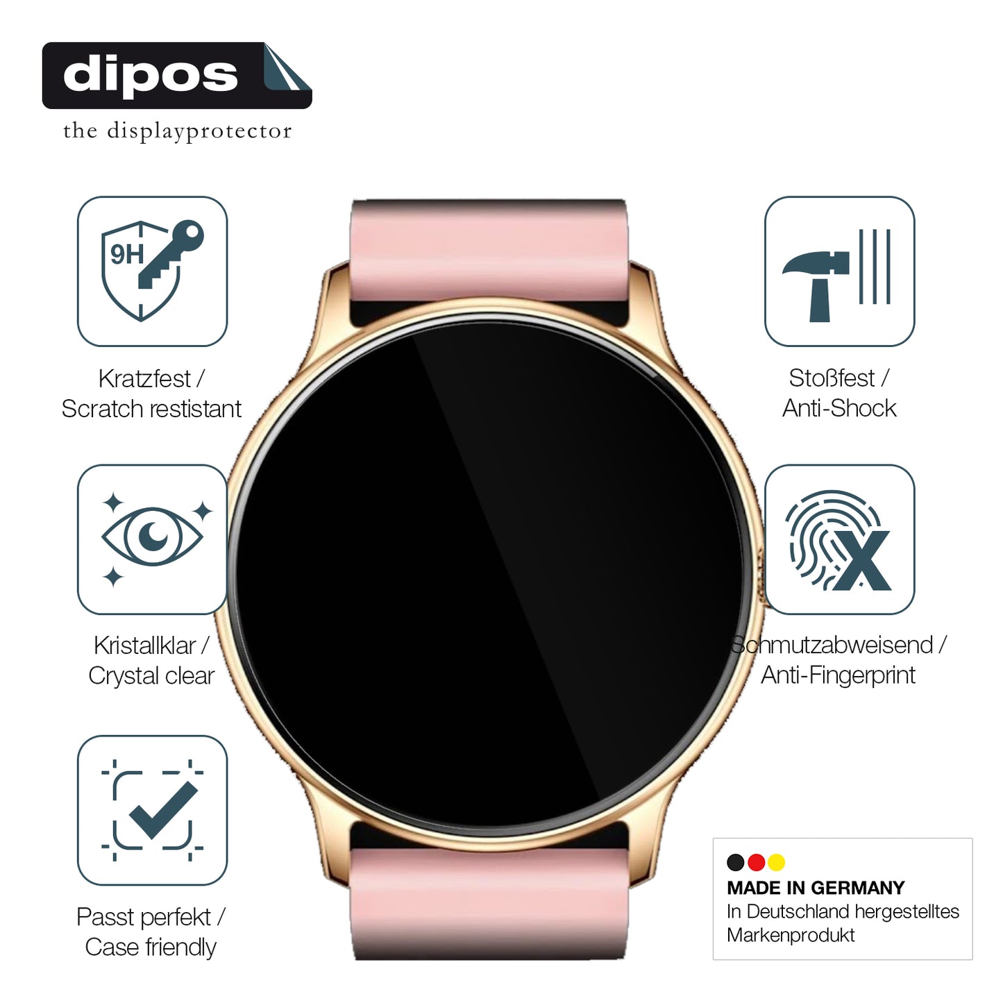 Displayschutz hergestellt in Deutschland, höchste Qualität made in Germany