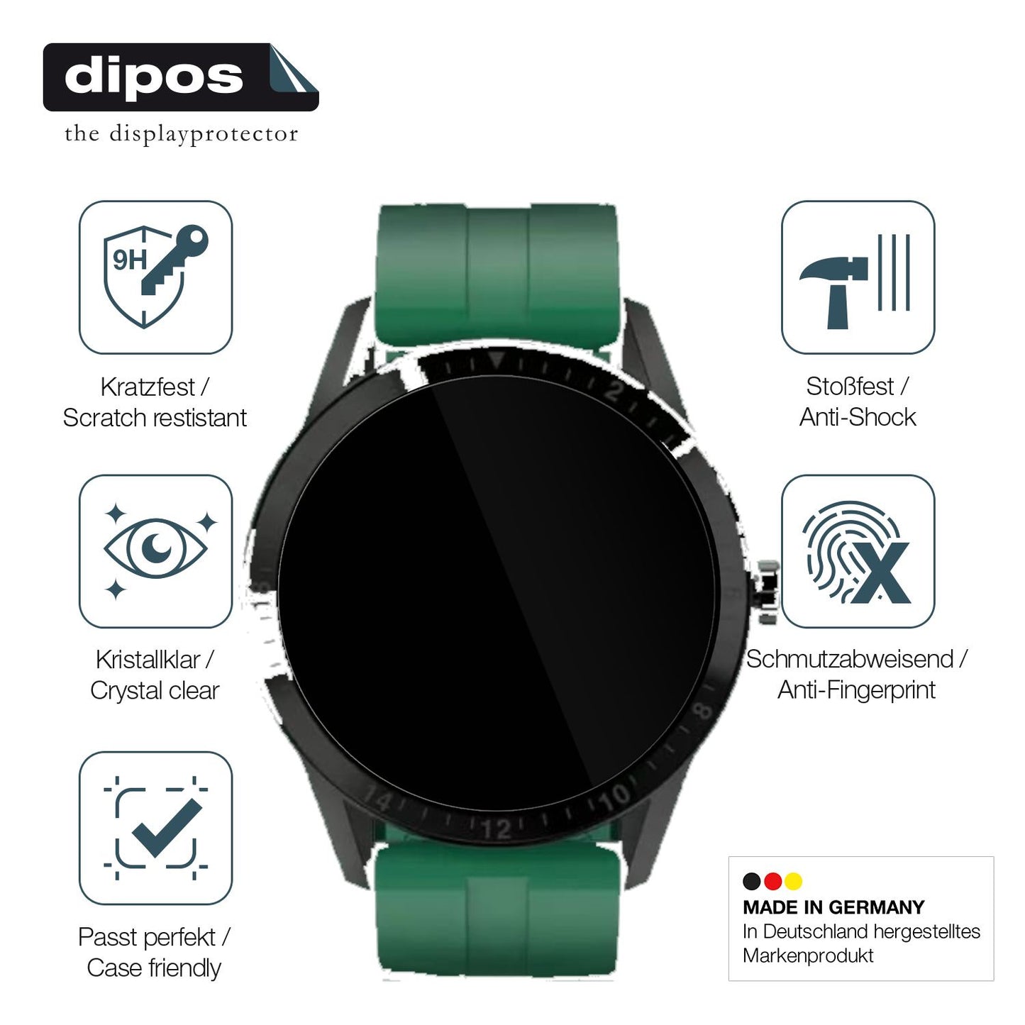 Screen Protector for Fireboltt Talk Flexible Glass 9H dipos